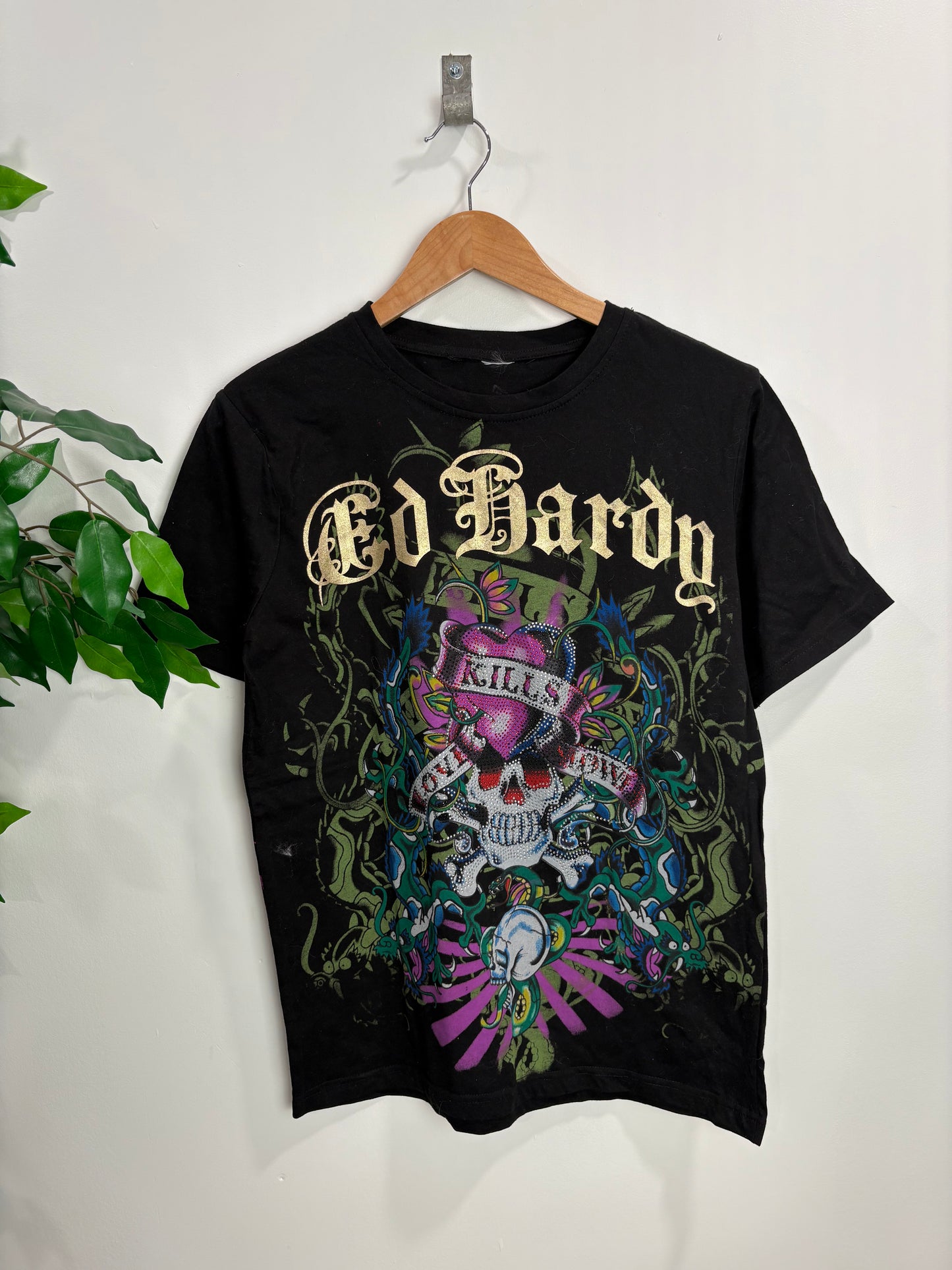 Y2k Ed Hardy t-shirt (Medium)