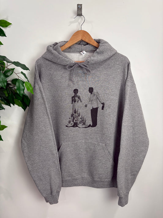 Audrey Hepburn Test Print Hoodie (Large)