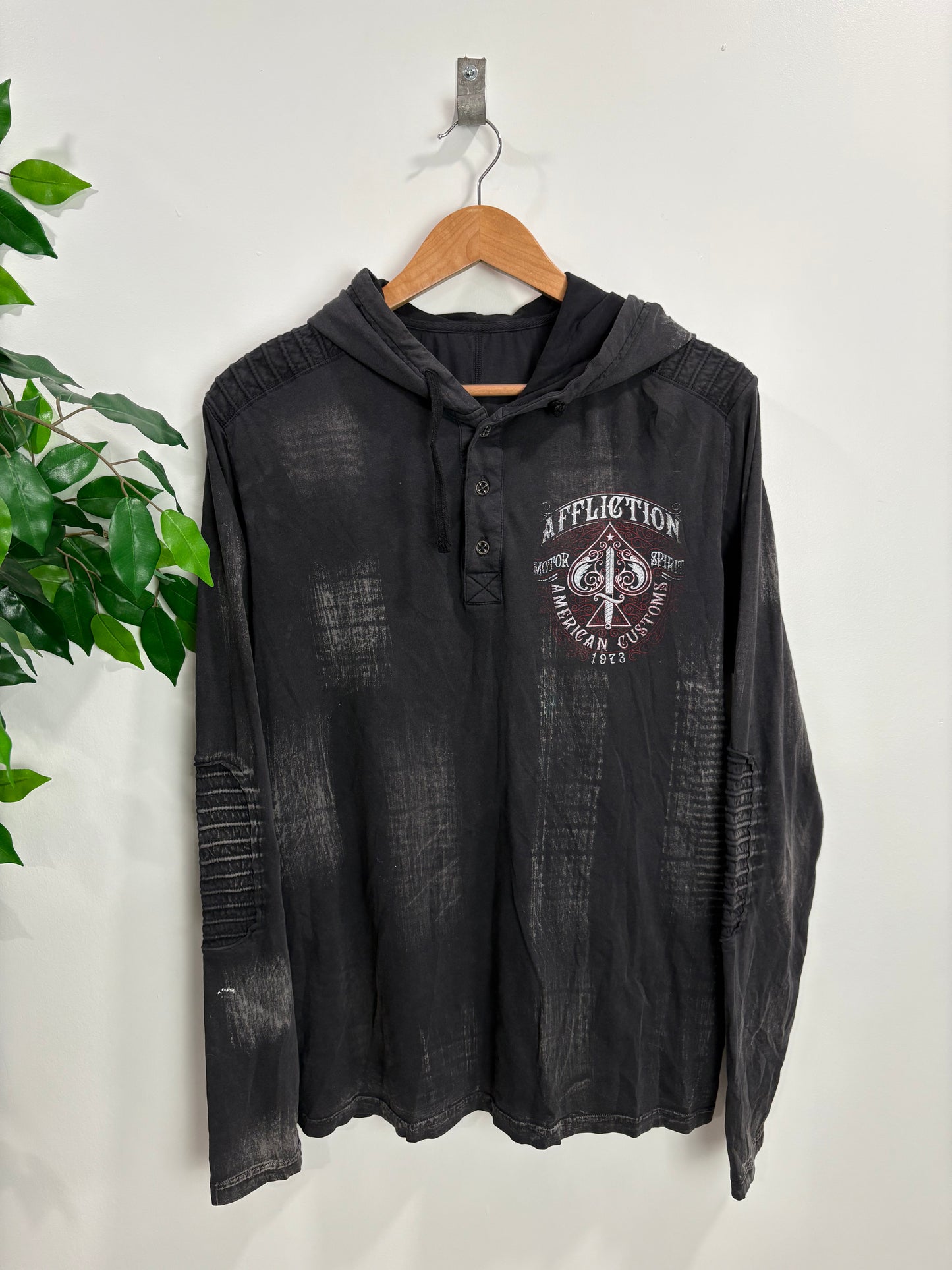 Y2k Affliction Lightweight Hoodie (Medium)
