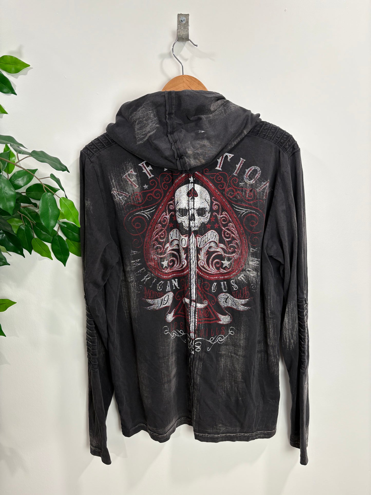 Y2k Affliction Lightweight Hoodie (Medium)