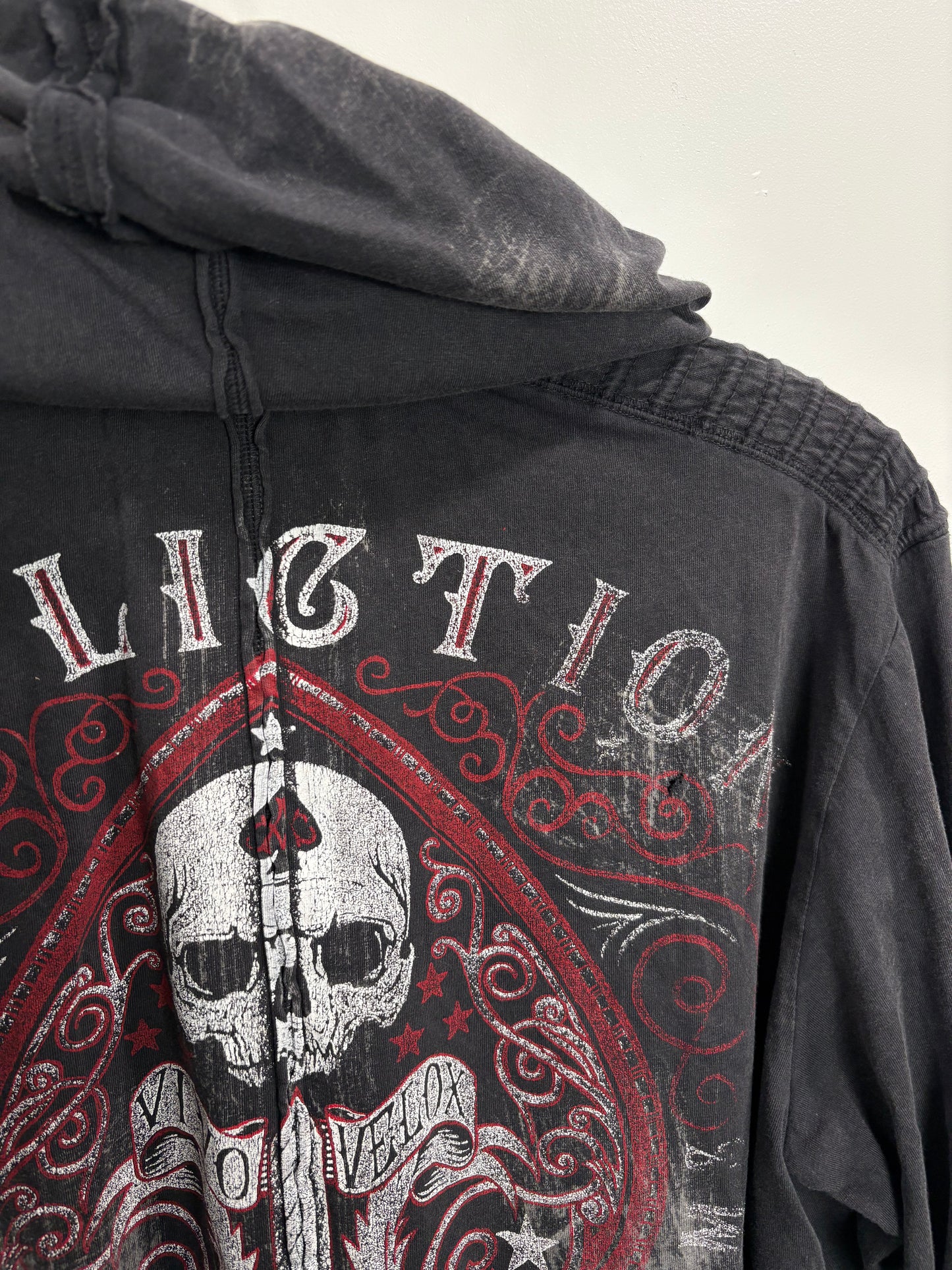 Y2k Affliction Lightweight Hoodie (Medium)